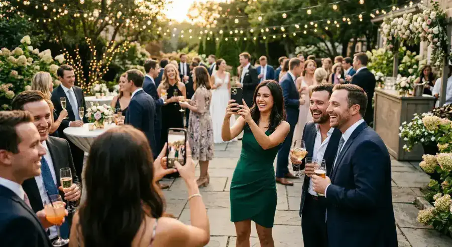 מתי אורחי חתונה מצלמים הכי הרבה? נתונים מ-2,400+ אירועים